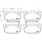 Гальмівні колодки дискові Brembo P68 015 (P68 015)