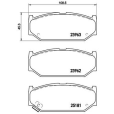 Гальмівні колодки дискові Brembo P79 023