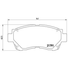 Гальмівні колодки дискові Brembo P83 027