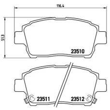 Гальмівні колодки дискові Brembo P83 051