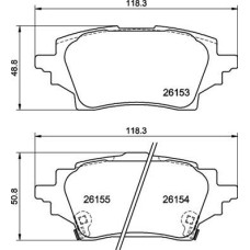 Гальмівні колодки дискові Brembo P83 178