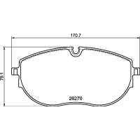 Тормозные колодки дисковые Brembo P85 188