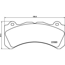 Гальмівні колодки дискові Brembo P86 034