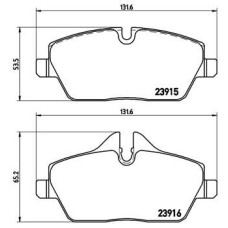 Гальмівні колодки дискові Brembo P06 034