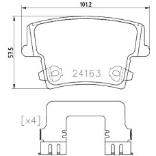 Гальмівні колодки дискові Brembo P23 175