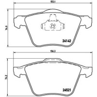 Гальмівні колодки дискові Brembo P24 077