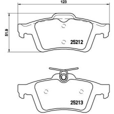 Гальмівні колодки дискові Brembo P24 148