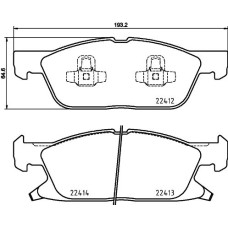Гальмівні колодки дискові Brembo P24 188