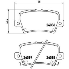 Гальмівні колодки дискові Brembo P28 038