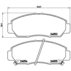 Гальмівні колодки дискові Brembo P28 047