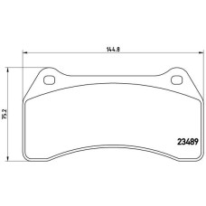 Гальмівні колодки дискові Brembo P36 014