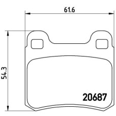 Гальмівні колодки дискові Brembo P50 013