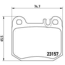 Гальмівні колодки дискові Brembo P50 043