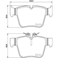 Гальмівні колодки дискові Brembo P50 133