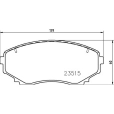 Гальмівні колодки дискові Brembo P54 059