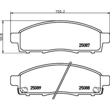 Гальмівні колодки дискові Brembo P56 102