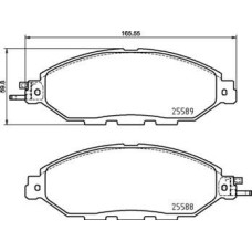 Гальмівні колодки дискові Brembo P56 107