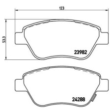 Гальмівні колодки дискові Brembo P59 051