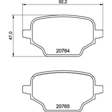 Гальмівні колодки дискові Brembo P59 098