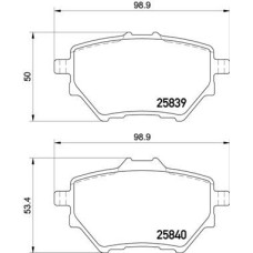 Гальмівні колодки дискові Brembo P61 122