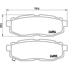 Гальмівні колодки дискові Brembo P78 018