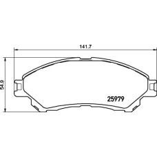 Гальмівні колодки дискові Brembo P79 032