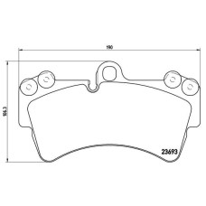 Гальмівні колодки дискові Brembo P85 065