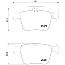 Гальмівні колодки дискові Brembo P85 124
