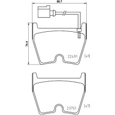 Гальмівні колодки дискові Brembo P85 152