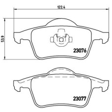 Гальмівні колодки дискові Brembo P86 014