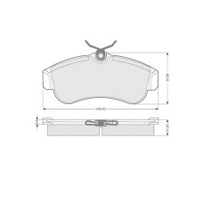 Тормозные колодки дисковые STARLINE BD S203