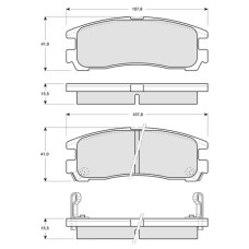 Тормозные колодки дисковые STARLINE BD S230