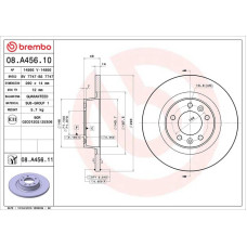 Гальмівний диск Brembo 08.A456.10