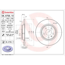 Гальмівний диск Brembo 08.A759.11