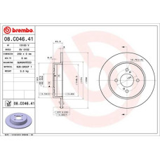 Гальмівний диск Brembo 08.C046.41