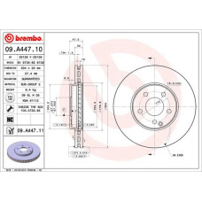 Гальмівний диск Brembo 09.A447.11