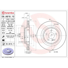 Гальмівний диск Brembo 09.A818.11