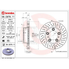 Гальмівний диск Brembo 09.C879.11