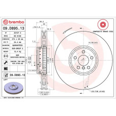 Гальмівний диск Brembo 09.D895.13