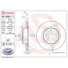 Гальмівний диск Brembo 09.N360.11