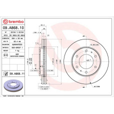 Гальмівний диск Brembo 09.A868.10