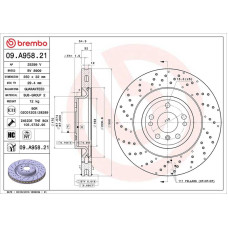 Гальмівний диск Brembo 09.A958.21