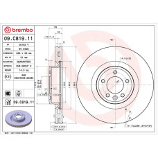 Гальмівний диск Brembo 09.C819.11