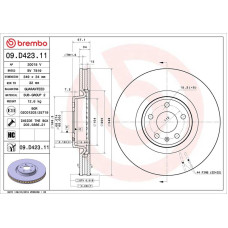 Гальмівний диск Brembo 09.D423.11