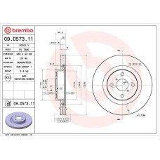 Гальмівний диск Brembo 09.D573.11