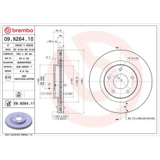 Гальмівний диск Brembo 09.N264.11