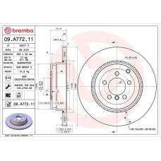 Гальмівний диск Brembo 09.A772.11
