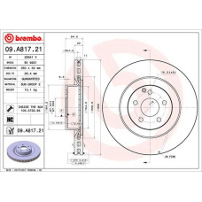 Гальмівний диск Brembo 09.A817.21