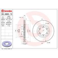 Гальмівний диск Brembo 09.A860.10