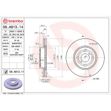 Гальмівний диск Brembo 09.A913.14